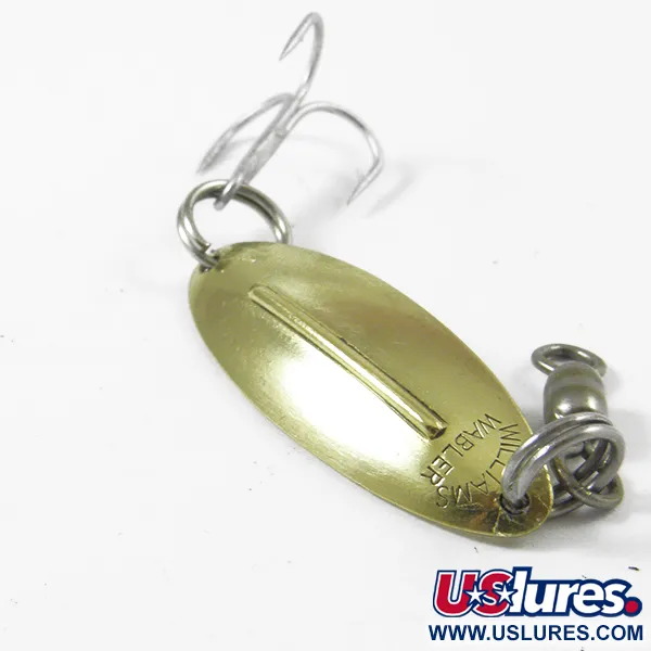 Vintage Williams Wabler W20, 3/32oz Gold fishing spoon #3164