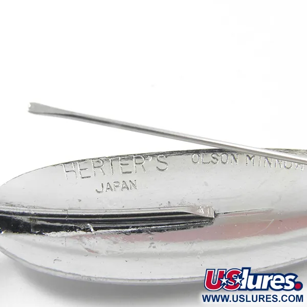 Vintage   Herter's olson minnow, 1/3oz Nickel fishing spoon #3167