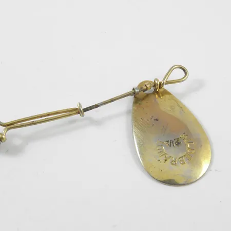 Vintage Hildebrandt Spinners Hildebrandt, 1/8oz Gold spinning lure #3168