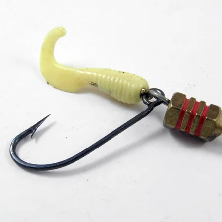 Vintage Mepps Comet 1, 1/8oz Brass / Yellow spinning lure #3169