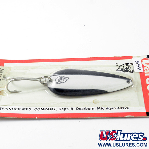  Eppinger Dardevle Imp, 2/5oz Black / White / Nickel fishing spoon #3172