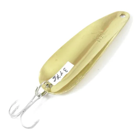 Vintage Aeroplane Spinner Aero, 1/3oz Hammered Brass fishing spoon #3176
