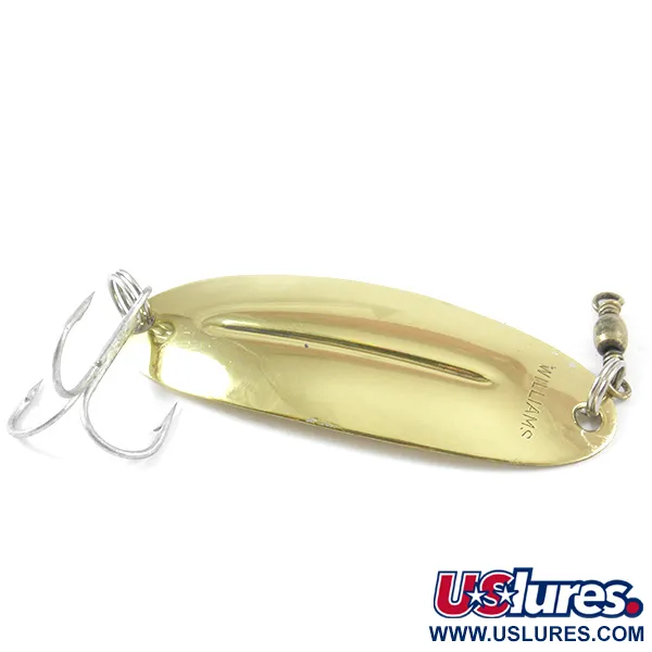 Vintage   Williams Wabler W55 Lite, 1/4oz Gold fishing spoon #3182