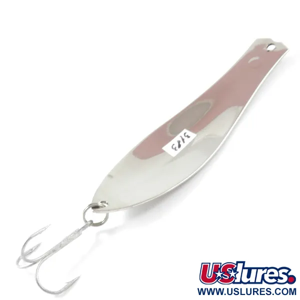Vintage  Prescott Spinner Little Doctor 275, 3/4oz Nickel / Red fishing spoon #3183