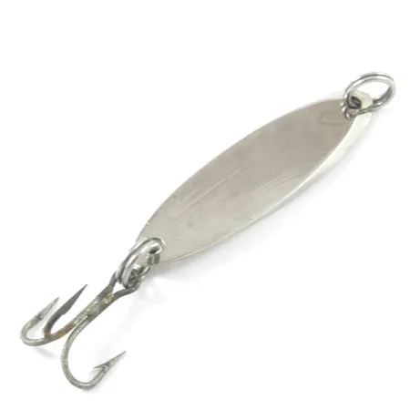 Vintage Old Pal Woodstream Auto-cast, 1/8oz Nickel / Blue fishing spoon #3186