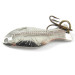 Vintage   Al's gold fish, 3/16oz Nickel fishing spoon #3189