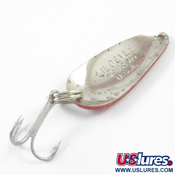 Vintage  Eppinger Dardevle Lildevle, 1/8oz Red / White / Nickel fishing spoon #3193