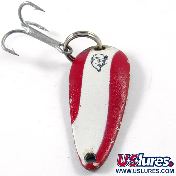 Vintage  Eppinger Dardevle Lildevle, 1/8oz Red / White / Nickel fishing spoon #3193