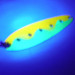 Vintage   Heddon Sounder UV , 1/4oz UV Glow in UV light, Fluorescent fishing spoon #3194