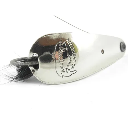 Vintage Vintage Weezel Rex Weedless Spoon, 2/5oz Nickel fishing spoon #3207