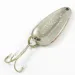 Vintage   Nebco Tor-P-Do, 1/4oz Hammered Silver / Red Glitter fishing spoon #3208