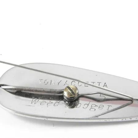 Vintage Błystka antyzaczepowa Tony Accetta Weed Doger, 1/3oz Nickel fishing spoon #3211