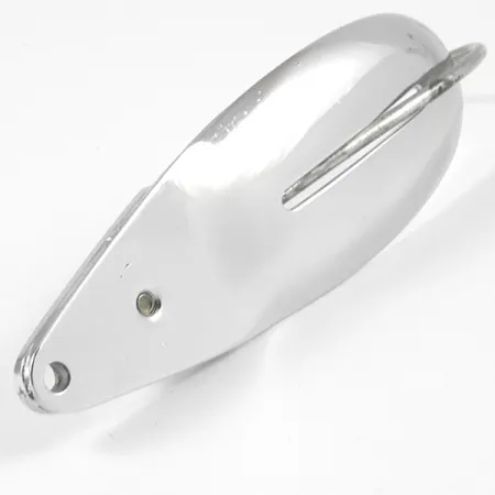 Vintage Weedless Johnson Caper, 3/5oz Nickel fishing spoon #3215