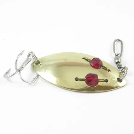 Vintage Hofschneider Red Eye junior, 2/5oz Gold / Red Eyes fishing spoon #3216