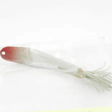 Weedless Barney Spoons, 1/4oz White / Red fishing spoon #3227