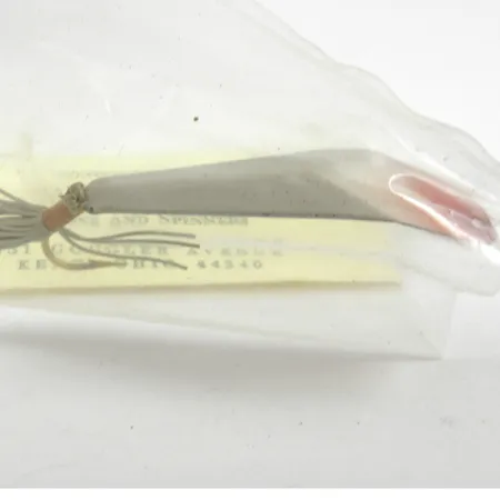 Weedless Barney Spoons, 1/4oz White / Red fishing spoon #3227