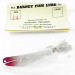  Barney Fish Lure  Weedless Barney Spoons, 1/4oz White / Red fishing spoon #3227