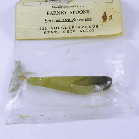 Weedless Barney Spoons, 1/4oz Yellow fishing spoon #3228