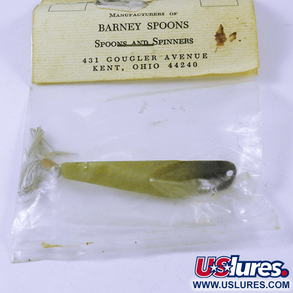  Barney Fish Lure  Weedless Barney Spoons, 1/4oz Yellow fishing spoon #3228