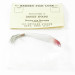  Barney Fish Lure  Weedless Barney Spoons, 1/4oz Red / White fishing spoon #3231