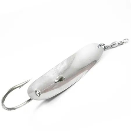 Vintage Pflueger Record, 1 2/3oz Blue / Nickel fishing spoon #3236