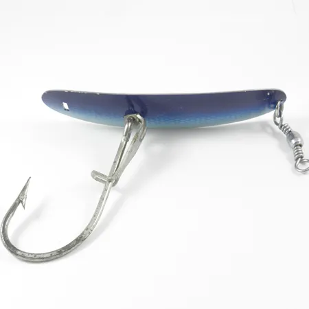 Vintage Pflueger Record, 1 2/3oz Blue / Nickel fishing spoon #3236