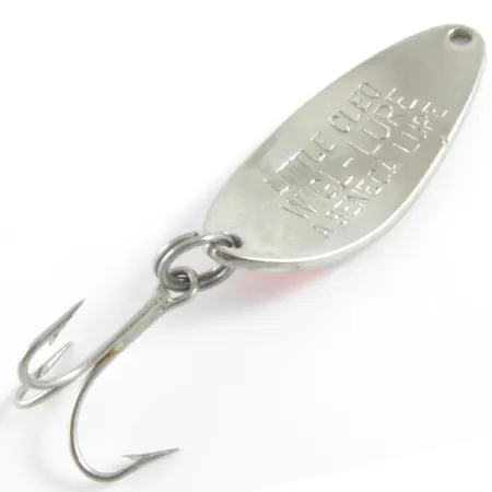 Vintage Len Thompson #2, 1oz Red / White / Brass fishing spoon #3239
