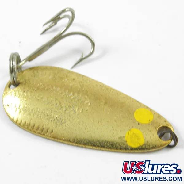 Vintage Glen Evans 576, 3/16oz Gold fishing spoon #3245