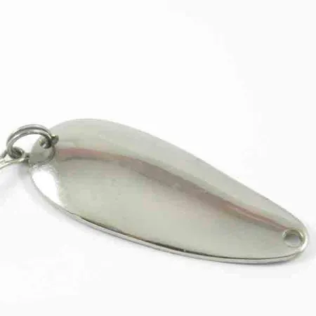 Vintage Glen Evans Evans, 3/4oz Rainbow Nickel fishing spoon #3247