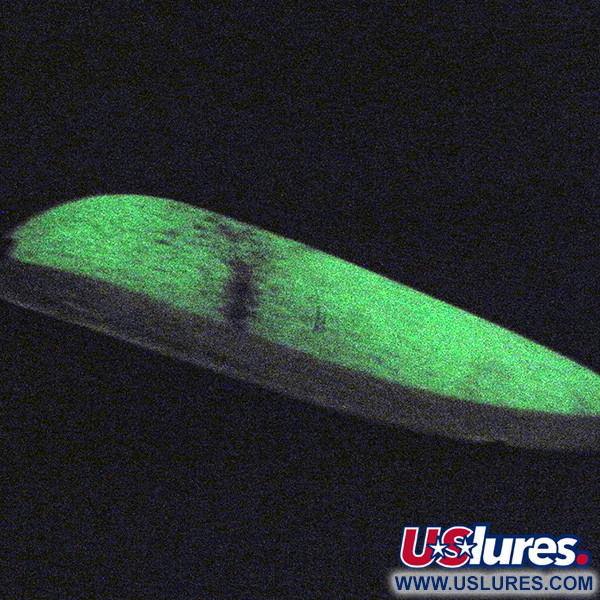 Vintage  Luhr Jensen Krocodile Die #5 Glow, 3/4oz  fishing spoon #3252