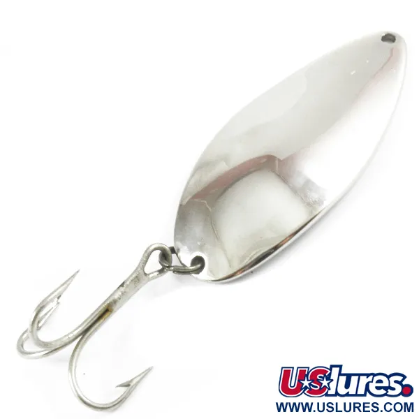 Vintage Acme Little Cleo, 1 1/4oz Nickel fishing spoon #3271