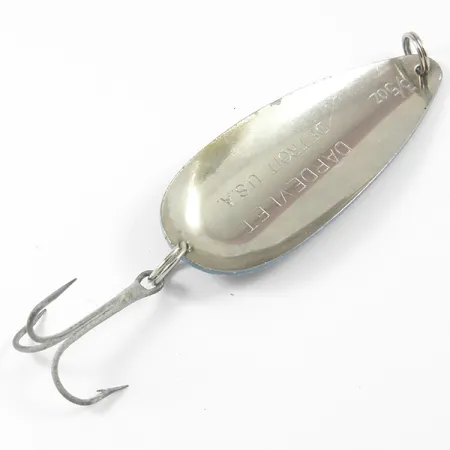 Vintage Eppinger Dardevle Dardevlet , 3/4oz Nickel / Blue Scale fishing spoon #3279