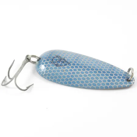 Vintage Eppinger Dardevle Dardevlet , 3/4oz Nickel / Blue Scale fishing spoon #3279