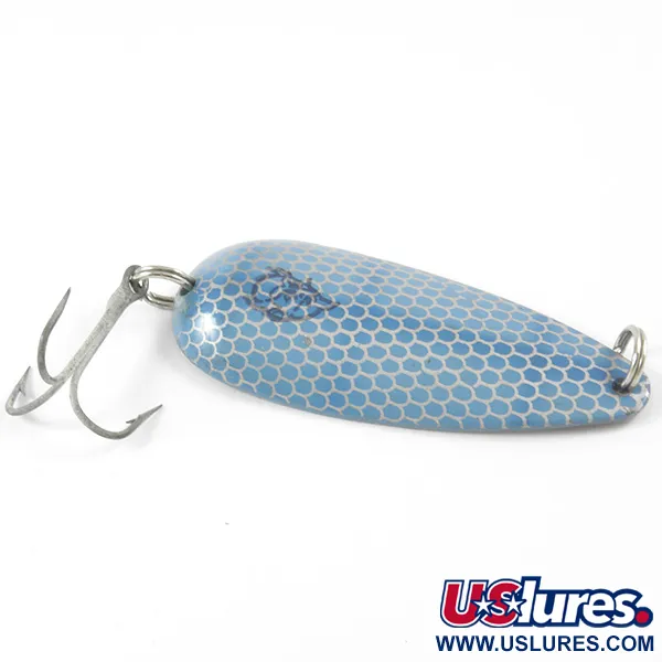 Vintage Eppinger Dardevle Dardevlet , 3/4oz Nickel / Blue Scale fishing spoon #3279