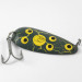 Vintage  Eppinger Dardevle Dardevlet , 3/4oz Frog (Yellow, Green, Nickel) fishing spoon #3284