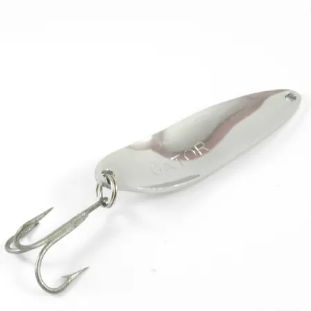 Vintage Gator, 1 1/4oz Nickel fishing spoon #3286