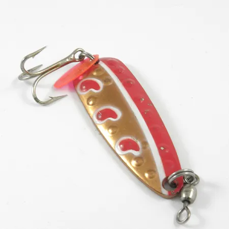 Vintage Len Thompson #13, 1oz Copper / Red fishing spoon #3287
