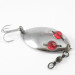 Vintage  Hofschneider Red Eye junior, 1/2oz Nickel / Red Eyes fishing spoon #3290