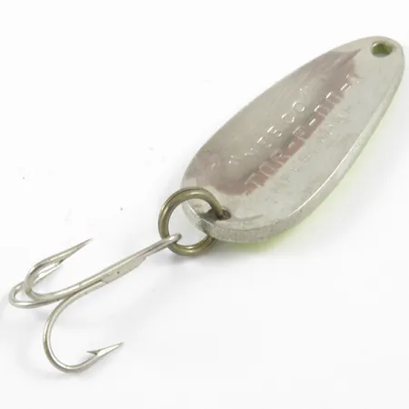Vintage Nebco Tor-P-Do 1, 1/4oz Yellow / Red / Nickel fishing spoon #3291
