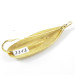 Vintage   Weedless Johnson Silver Minnow, 3/16oz Gold fishing spoon #3313