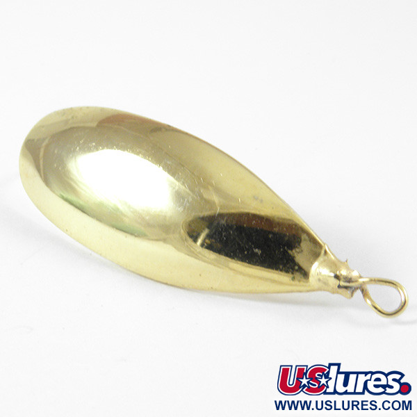 Vintage   Weedless Johnson Silver Minnow, 3/16oz Gold fishing spoon #3313