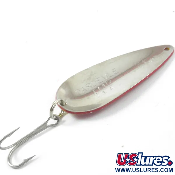 Vintage  Eppinger Dardevle Imp, 2/5oz Red / Yellow / Nickel fishing spoon #3321