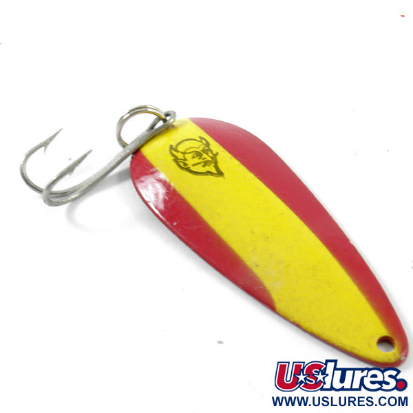 Vintage  Eppinger Dardevle Imp, 2/5oz Red / Yellow / Nickel fishing spoon #3321