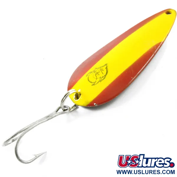 Vintage  Eppinger Dardevle Imp, 2/5oz Red / Yellow / Nickel fishing spoon #3321