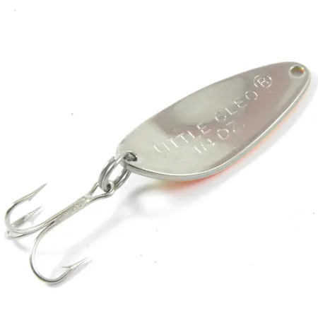 Vintage Acme Little Cleo, 1/4oz Fire Tiger fishing spoon #3323