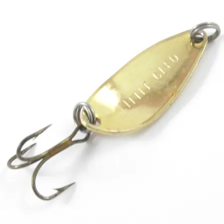 Vintage Seneca Little Cleo, 1/8oz Gold / Orange fishing spoon #3328