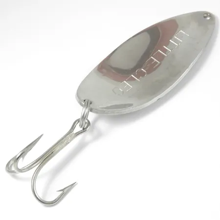 Vintage Acme Little Cleo, 1 1/4oz Nickel / Blue fishing spoon #3329