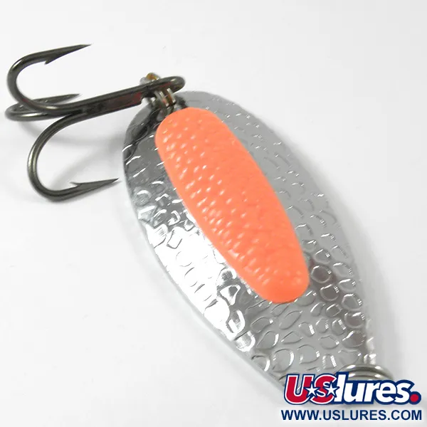   Blue Fox Pixee UV, 3/4oz Hammered Nickel / Orange fishing spoon #3331