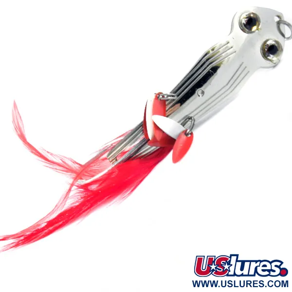 Vintage   Herter's Wobbling Jig, 1/2oz Nickel / Gold fishing spoon #3340