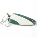 Vintage   Nebco Tor-P-Do, 1/4oz Green / White / Nickel fishing spoon #3343